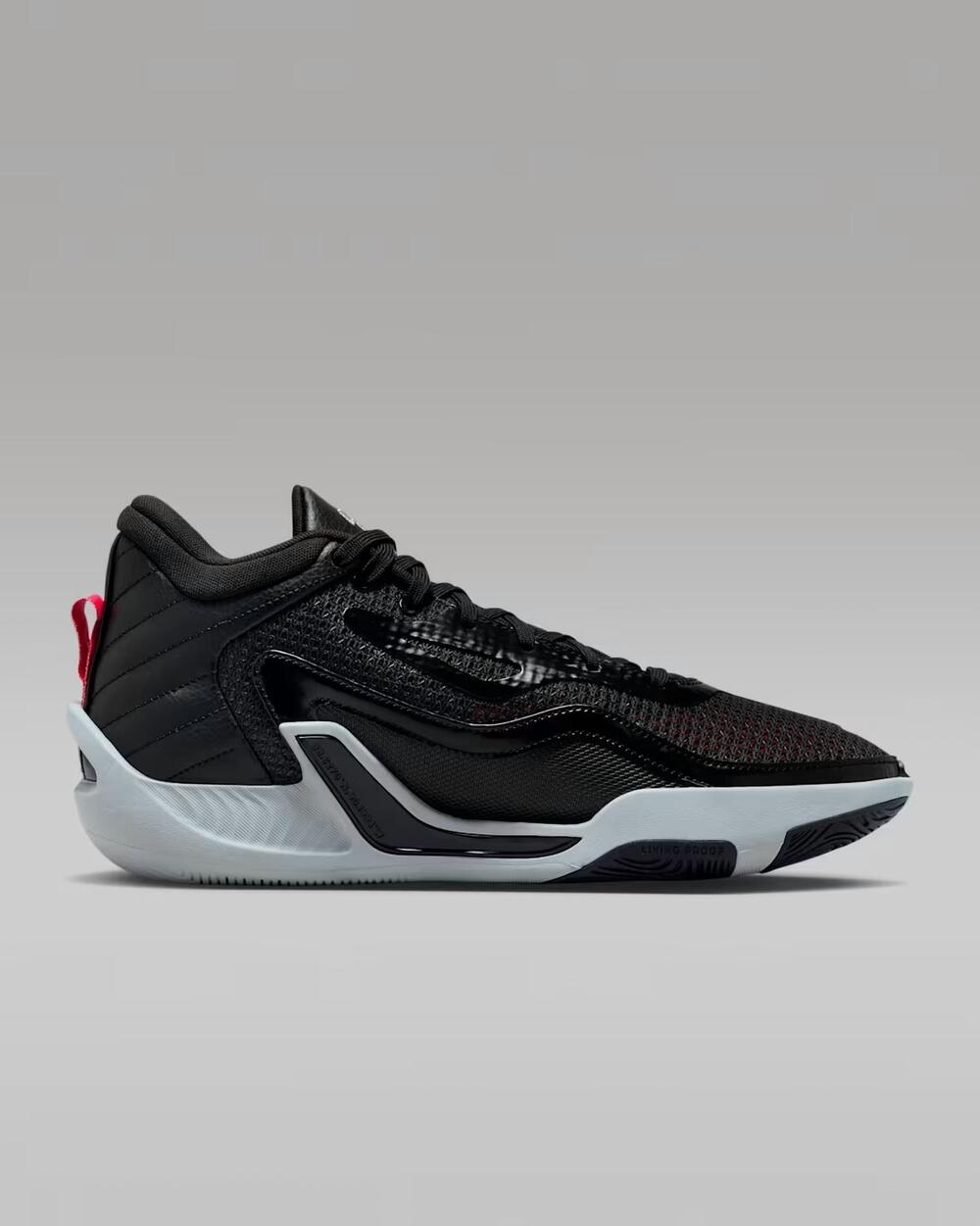 NEW JORDAN men's tatum 1 sneaker in black/metallic silver
